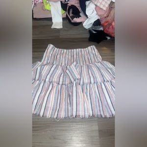striped skirt